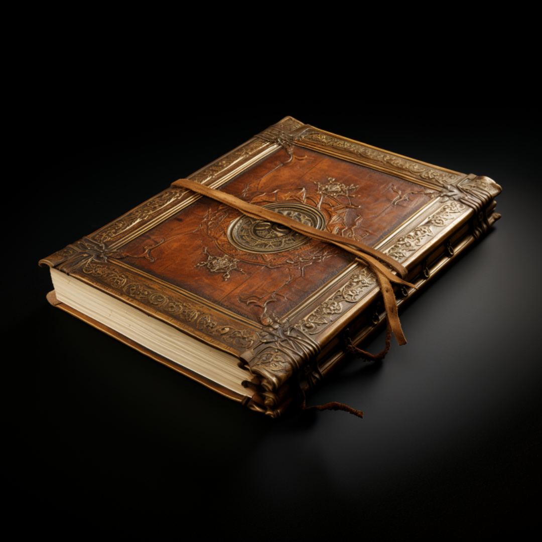 An antique book with golden lettering, representing the timeless quality of first editions.
