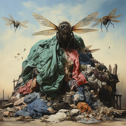 Laundry sheets amidst sparkling clean clothes, representing the pure clean provided by First Editions Co.
