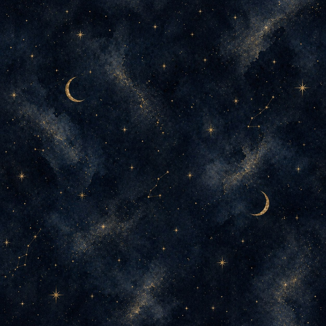 Dark celestial night-sky background for the book-style laundry advertorial